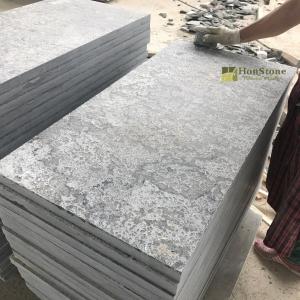 Blue Limestone Flamed and hand Tumbled Pavers