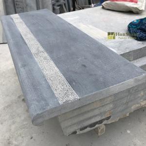 Blue Limestone Honed Rebated Bullnose Swimming Pool Coping